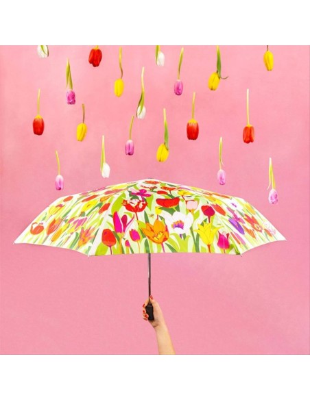 Ombrello pieghevole TULIPES – Eleganza Floreale sotto la Pioggia!