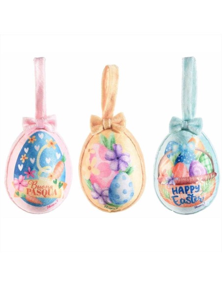 Uovo di Pasqua in tessuto da appendere 3 varianti (1 pz) | Diamante Ro