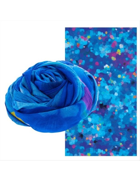 Foulard Pareo Balade Blu Palette 💙 100x180cm – Arte da Indossare | Py