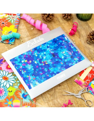 Foulard Pareo Balade Blu Palette 💙 100x180cm – Arte da Indossare | Py