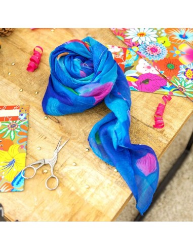 Foulard Pareo Balade Blu Palette 💙 100x180cm – Arte da Indossare | Py