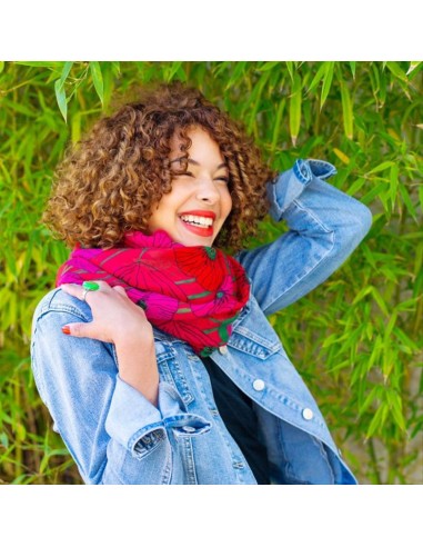 Foulard Pareo Balade COQUELICOTS 🌺 100x180cm – Stile Floreale E Soste