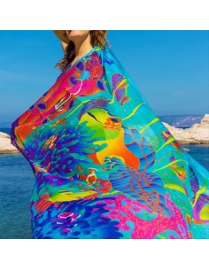 Foulard Pareo Balade FLUOCEAN 🌊 100x180cm – Onde di Colore E Moda Sos 2