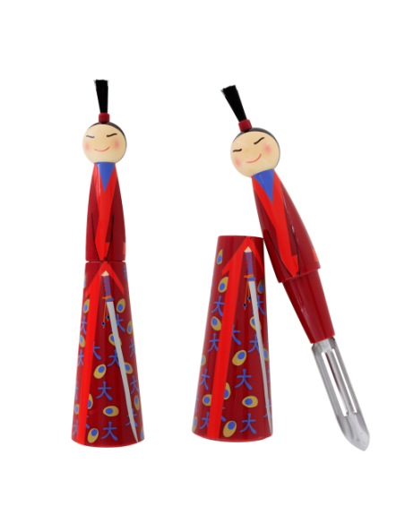 Samurai rosso: Il PELAVERDURE Affilato per tagli precisi e veloci!