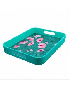 Vassoio AperiTime Orchid Blu 💙 33x26 cm – Eleganza Tropicale sulla Tu