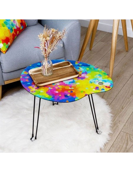 Tavolino Pieghevole À Pied d’Œuvre 🎨 Stile Tavolozza d’Artista – Vetr