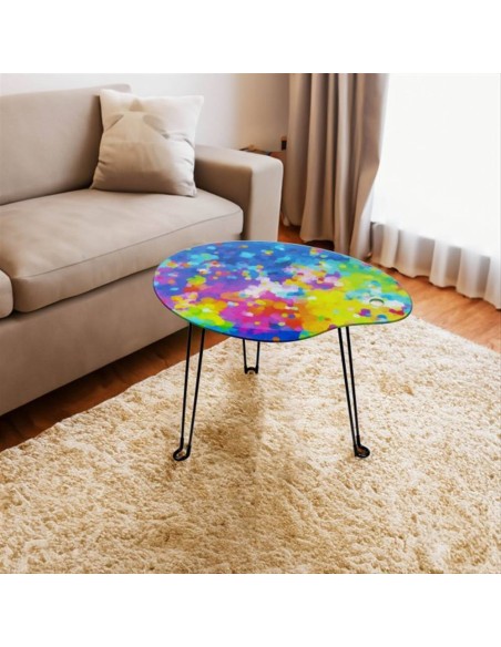 Tavolino Pieghevole À Pied d’Œuvre 🎨 Stile Tavolozza d’Artista – Vetr