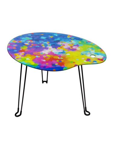 Tavolino Pieghevole À Pied d’Œuvre 🎨 Stile Tavolozza d’Artista – Vetr