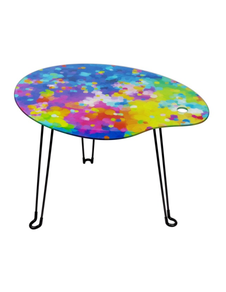 Tavolino Pieghevole À Pied d’Œuvre 🎨 Stile Tavolozza d’Artista – Vetr