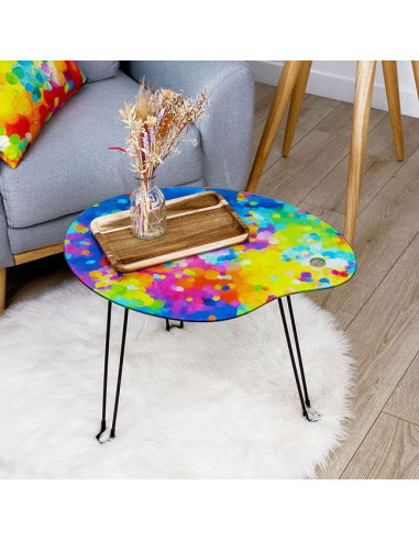 Tavolino Pieghevole À Pied d’Œuvre 🎨 Stile Tavolozza d’Artista – Vetr