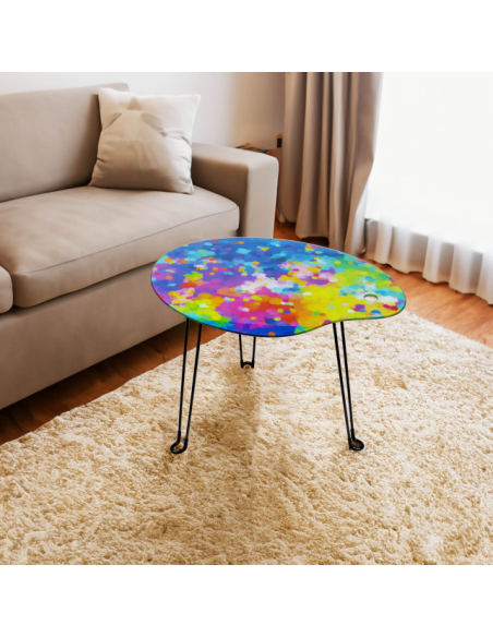 Tavolino Pieghevole À Pied d’Œuvre 🎨 Stile Tavolozza d’Artista – Vetr