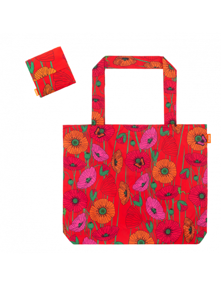 Borsa della spesa grande pieghevole COQUELICOTS: Pratica e Stilosa per