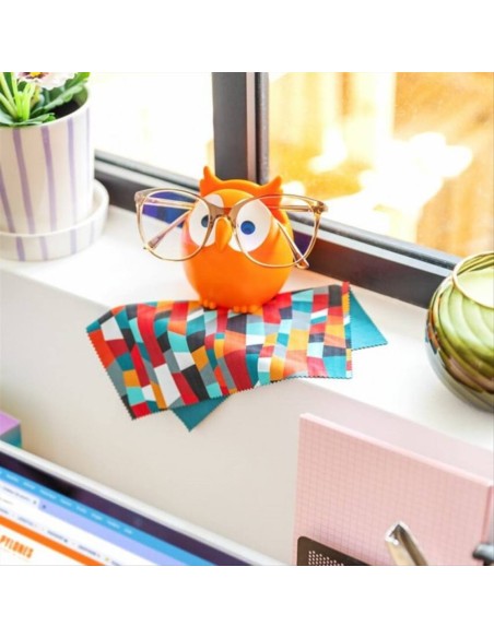 Poggia Occhiali GUFO Arancione – Il Guardiano Vivace dei Tuoi Occhiali