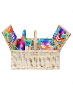 Cestino da Picnic PALETTE 🧺 – Eleganza e Praticità per 4 Persone | Di