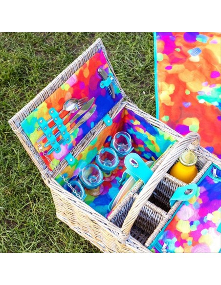 Cestino da Picnic PALETTE 🧺 – Eleganza e Praticità per 4 Persone | Di