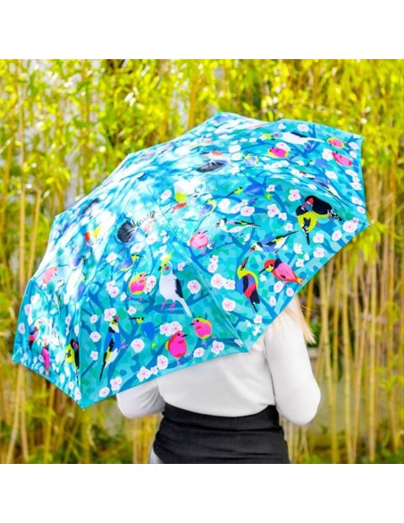 Ombrello pieghevole BIRDS – Un volo di colore anche nelle giornate gri