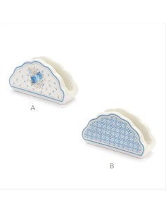 Portatovaglioli Camilla bianco azzurri Nuvole di stoffa |Diamante Rosa