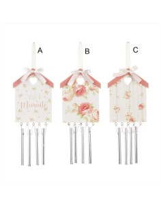 Carillon del vento con casetta Annette Nuvole di Stoffa |Diamante Rosa