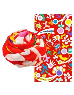 Foulard Pareo Balade CELEBRATION 🌺 100x180cm – Colore, Allegria e Sos