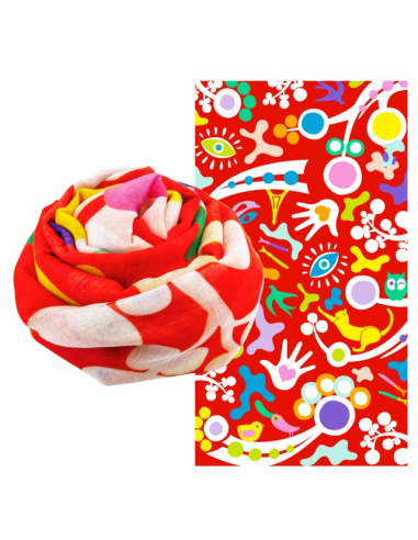 Foulard Pareo Balade CELEBRATION 🌺 100x180cm – Colore, Allegria e Sos