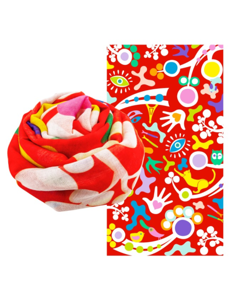 Foulard Pareo Balade CELEBRATION 🌺 100x180cm – Colore, Allegria e Sos