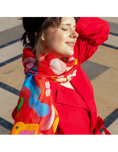 Foulard Pareo Balade CELEBRATION 🌺 100x180cm – Colore, Allegria e Sos
