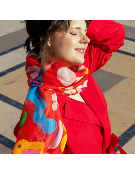 Foulard Pareo Balade CELEBRATION 🌺 100x180cm – Colore, Allegria e Sos