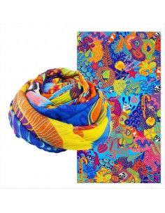 Foulard Pareo Balade RÉCIF 🌊 100x180cm – Stile Marino e Moda Sostenib