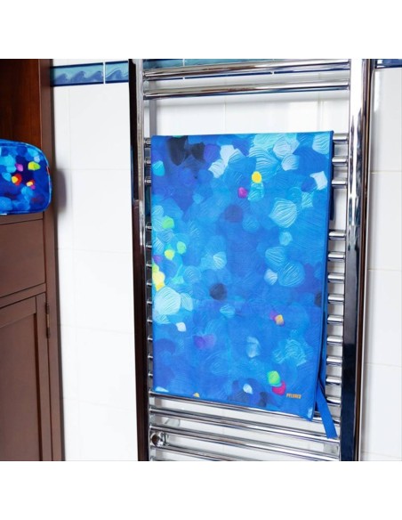 Telo Mare in Microfibra BLU PALETTE 💙 75x150cm – Colore, Morbidezza e