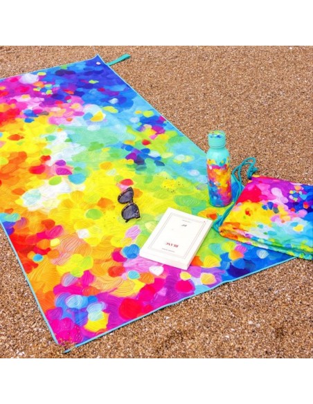 Telo Mare in Microfibra PALETTE 🎨 75x150cm – Leggero, Assorbente e Su