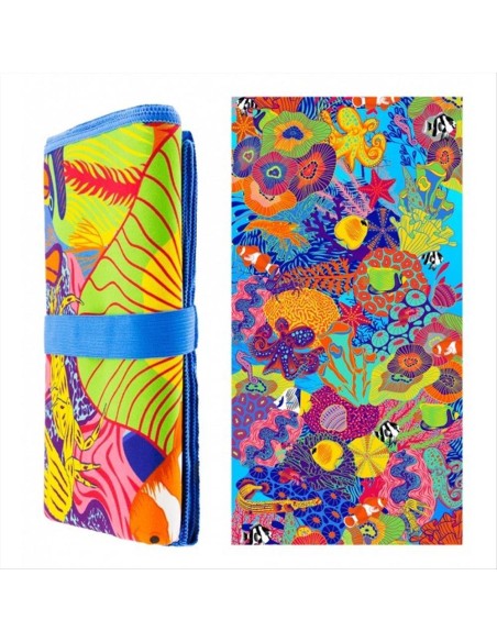 Telo Mare in Microfibra RÉCIF 🌊 75x150cm – Morbido, Compatto e Ispira