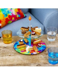 Alzata per Dolci PALETTE Carrousel 🎠 – Design Giocoso e Elegante | Py 2