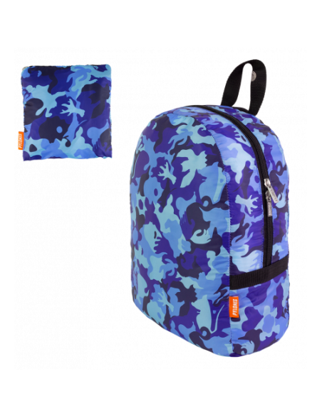 Zaino Pieghevole Camouflage Blu