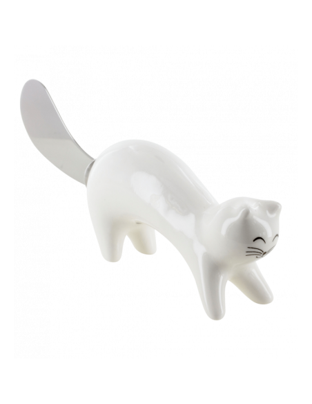 Spalmaburro PONPON Gatto Bianco – Il Micio Che Spalma e Sorprende!