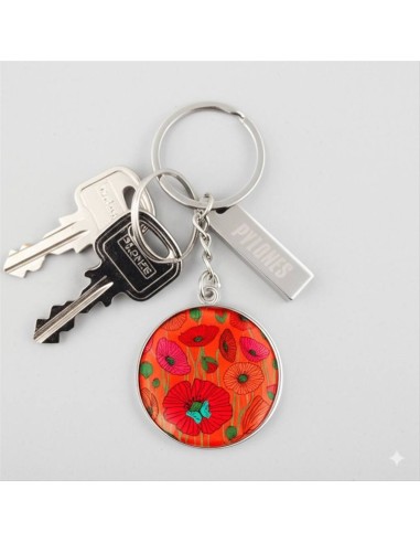 Portachiavi My Keys COQUELICOTS 🌸 – Allegria e Stile in Ogni Dettagli