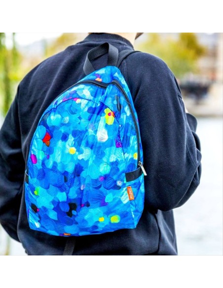 Zaino Ripiegabile BLU PALETTE 🎨 – Stile e Praticità per Ogni Occasion