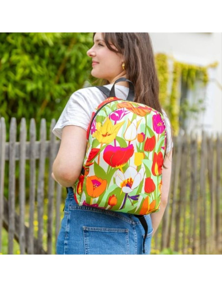 Zaino Ripiegabile TULIPES 🌷 – Stile e Praticità Floreale per Ogni Gio