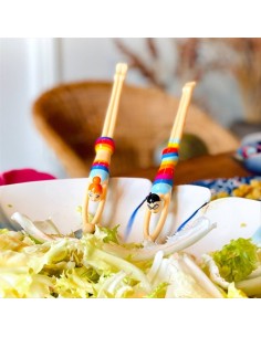 Posate Insalata 2pz QUELLE SALAD Nuotatori Rainbow 🌈 – Eleganza e Col 2