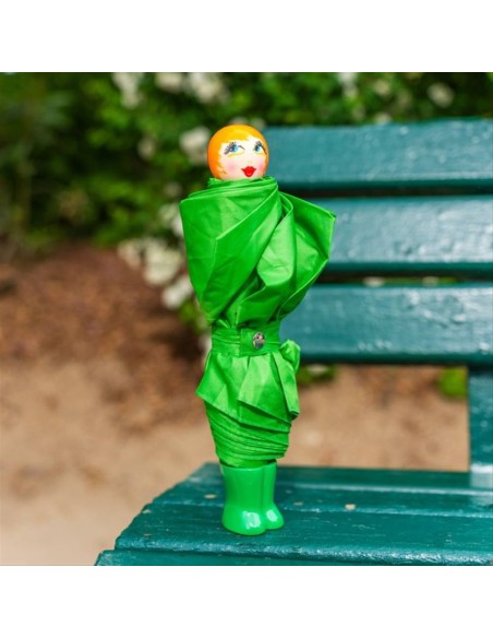 Ombrello Pieghevole Dama Verde ☔ – Eleganza e Praticità sotto la Piogg
