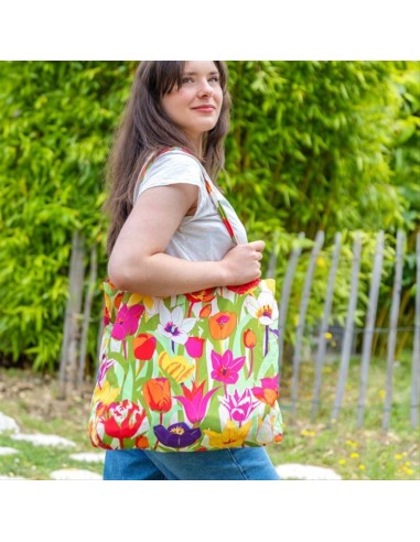 Borsa della Spesa Grande 48x48x7cm TULIPES 🌷 – Eleganza e Funzionalit