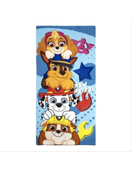 Telo mare Paw Patrol – 70x140 cm, avventure da spiaggia con i cuccioli
