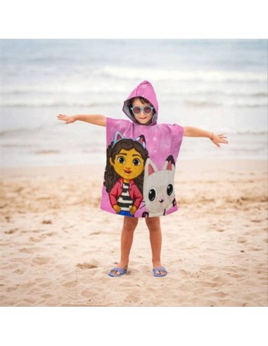 Poncho mare Gabby’s Dollhouse – 55x110 cm, divertimento e coccole dopo