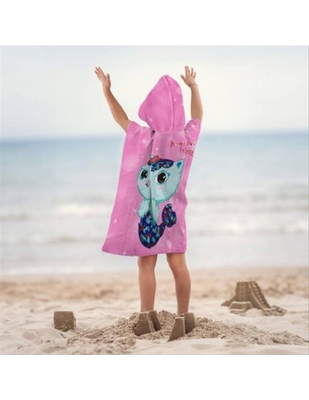 Poncho mare Gabby’s Dollhouse – 55x110 cm, divertimento e coccole dopo