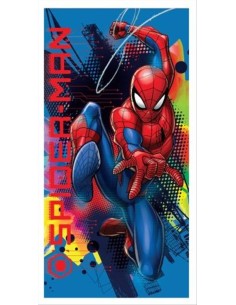 Telo mare Spiderman Blue – 70x140 cm, stile Marvel e asciugatura rapid