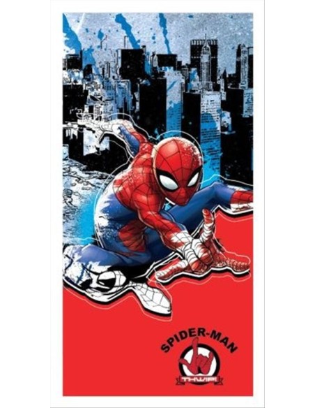 Telo mare Spiderman Jump – 70x137 cm, azione Marvel ad asciugatura rap