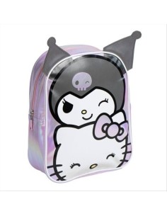 Zaino olografico Kuromi – 26x32 cm, grinta e glitter per ogni giornata