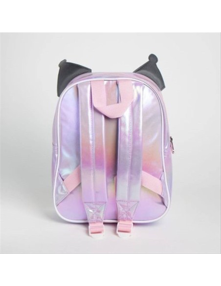 Zaino olografico Kuromi – 26x32 cm, grinta e glitter per ogni giornata