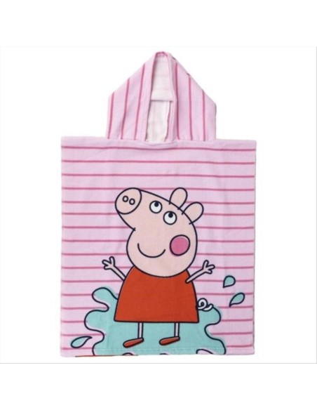 Poncho mare Peppa Pig Sunny Day – 50x115 cm, perfetto per giornate di 