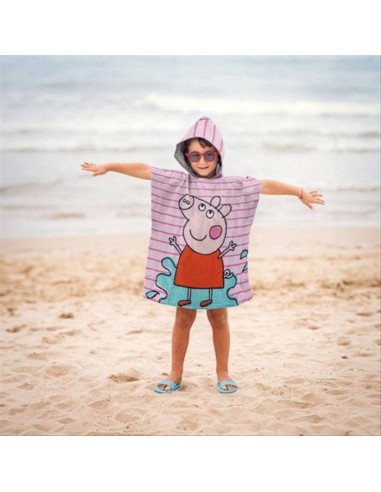 Poncho mare Peppa Pig Sunny Day – 50x115 cm, perfetto per giornate di 