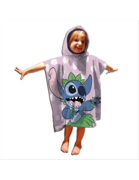 Poncho mare Stitch Hula Dancing – 55x110 cm, stile hawaiano e asciugat